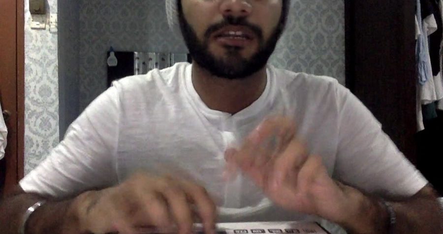 Beatboxing while drumming by fingers